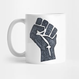 Hand Drawn Fist Mug